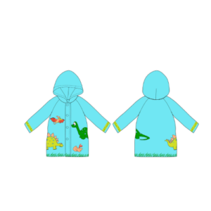 Kids Colour Changing Raincoat | Dinosaur