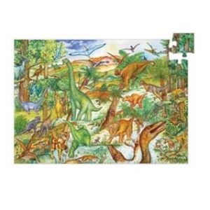 Djeco Observation Puzzle 100pce | Dinosaurs with Book