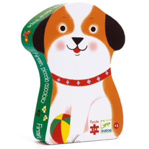 Djeco Silhouette Puzzle | Little Puppy Firmin 24pc