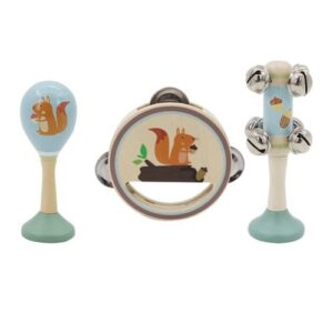 Calm and Breezy | Wooden 3pce Music Set | Squirrel
